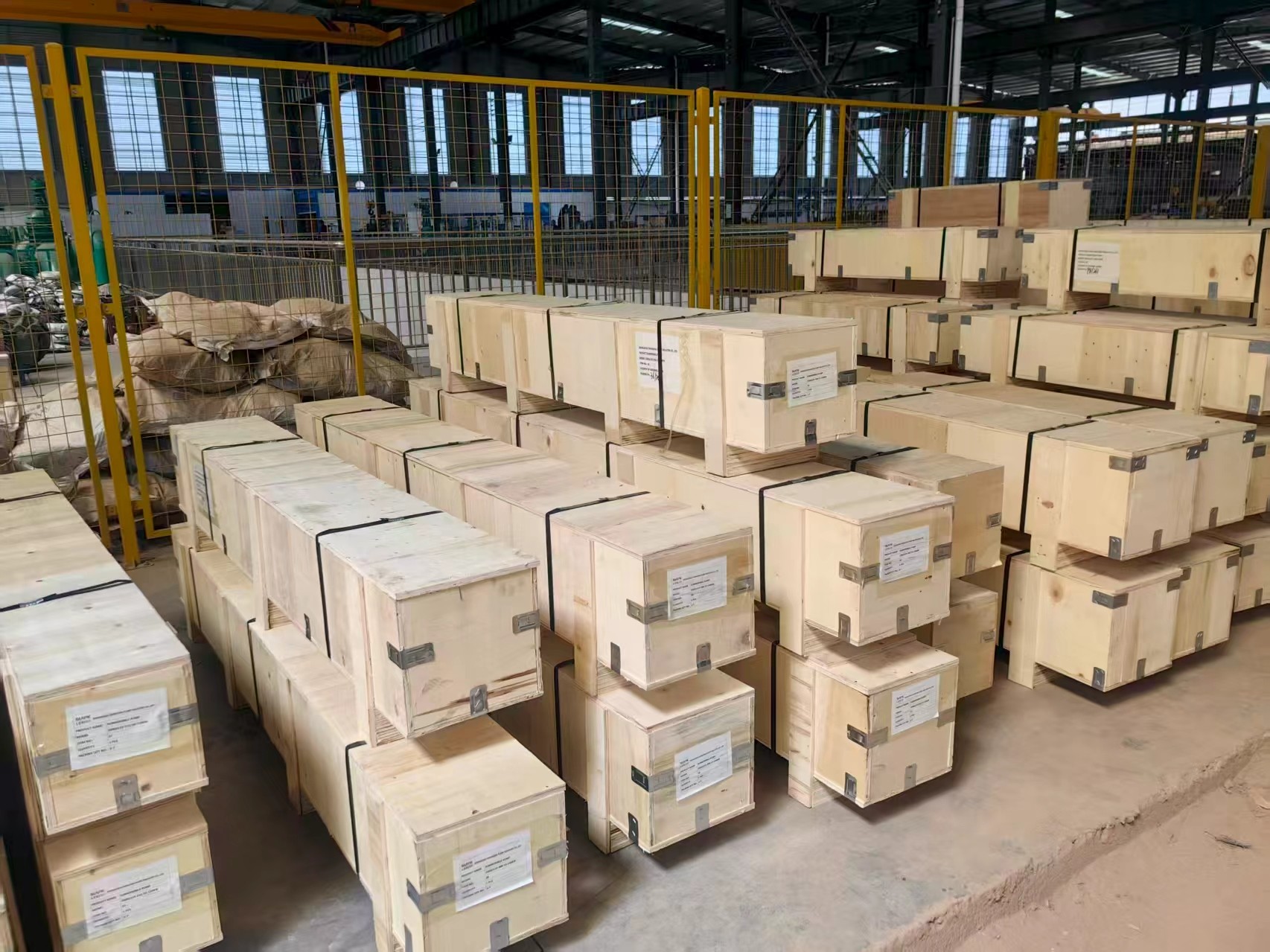 出口产品分批次陆续发货